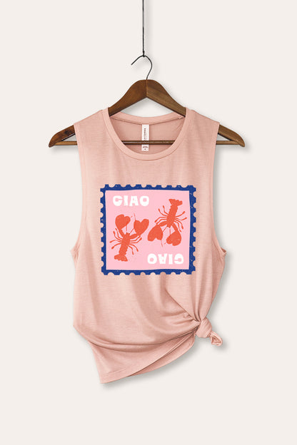 Ciao Lobster Graphic Women's Jersey Tank Top