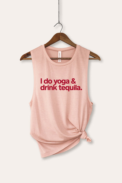 Yoga & Tequila Graphic Women's Jersey Tank Top