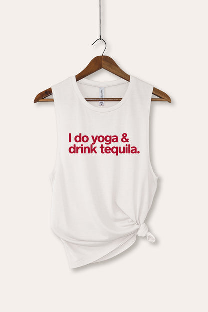 Yoga & Tequila Graphic Women's Jersey Tank Top