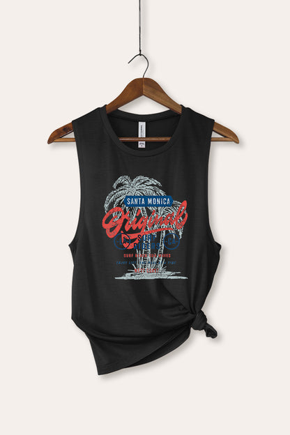 Santa Monica Surf Riders Graphic Women's Jersey Tank Top