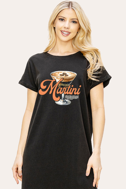 Espresso Martini Graphic Women's Midi Dress