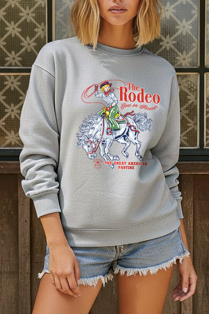"the rodeo" graphic fleece sweatshirt